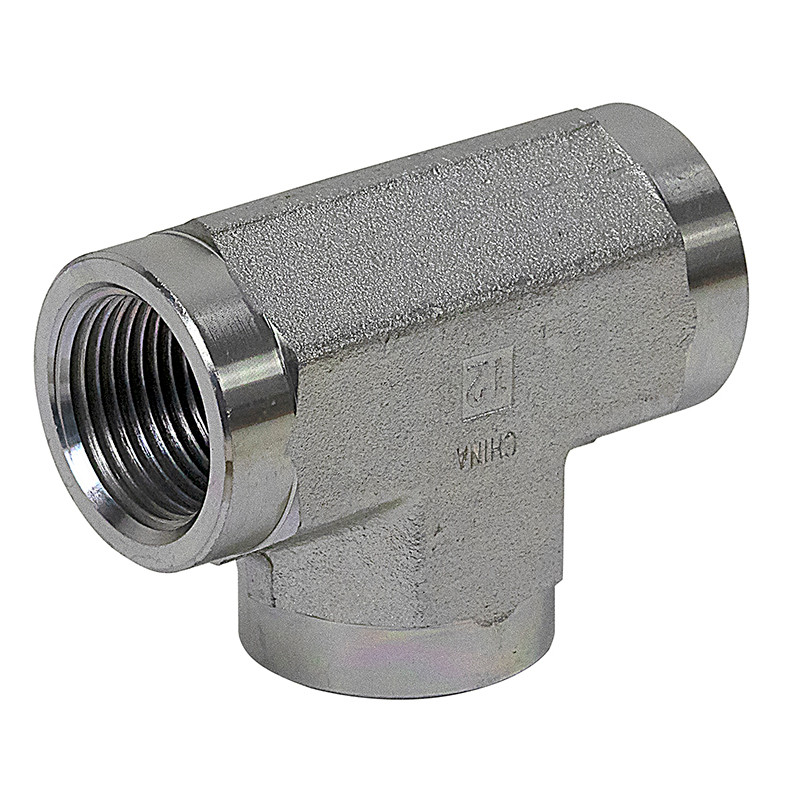 1/8" NPT Female x 1/8" NPT Female x 1/8" NPT Female Tee 5605-02-02-02 Adapter